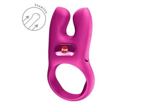 Pierścień erekcyjny wibrujący Fun Factory Nos różowy podwójny USB - 11