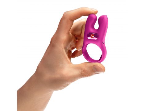 Pierścień erekcyjny wibrujący Fun Factory Nos różowy podwójny USB - 9
