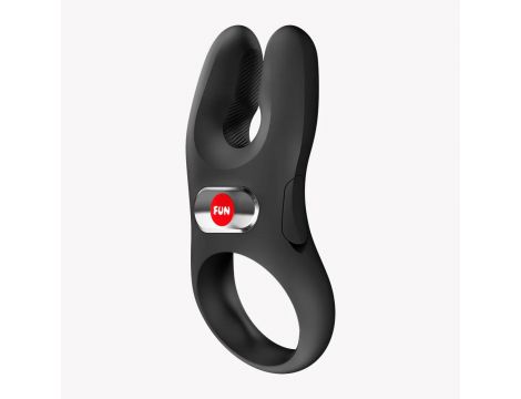Pierścień erekcyjny wibrujący Nos XL Fun Factory czarny silikonowy USB - 2