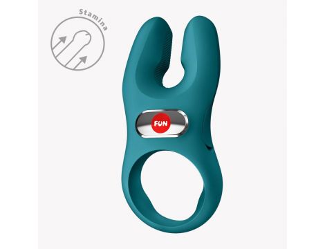 Pierścień erekcyjny wibrujący Nos XL zielony Fun Factory silikonowy USB - 3