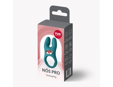 Pierścień erekcyjny wibrujący Nos XL zielony Fun Factory silikonowy USB - 9