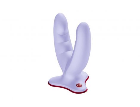 Dildo podwójne Ryde z przyssawką Fun Factory lawendowe - 3