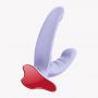 Dildo podwójne Ryde z przyssawką Fun Factory lawendowe - 8
