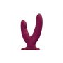 Dildo podwójne z przyssawką Fun Factory Ryde bordowe - 3