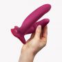 Dildo podwójne z przyssawką Fun Factory Ryde bordowe - 5