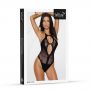Body erotyczne siateczkowe z wycięciami SoftLine 1016 czarny One Size - 2