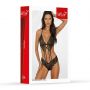 Zestaw koronkowy top i majtki SoftLine 11044 czarny M - 2