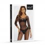 Erotyczny bodystocking siateczkowy SoftLine czarny One size - 3