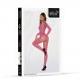Bodystocking siateczkowy różowy SoftLine 2061 One size - 5