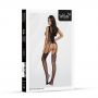 Bodystocking koronkowy siateczkowy SoftLine 2067 czarny One size - 4