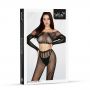 Bodystocking siateczkowy SoftLine 2071 czarny One size - 2
