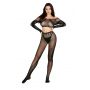 Bodystocking siateczkowy SoftLine 2071 czarny One size - 5