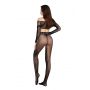 Bodystocking siateczkowy SoftLine 2071 czarny One size - 4
