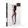Bodystocking 2072 czarny futurystyczny z wycięciami SoftLine One size