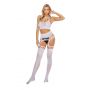 Bodystocking biały zmysłowy SoftLine 2074 One size - 4