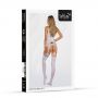 Bodystocking biały zmysłowy SoftLine 2074 One size - 3
