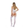 Bodystocking biały zmysłowy SoftLine 2074 One size - 5