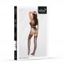 Bodystocking siateczkowo koronkowy SoftLine 2083 czarny one size - 4