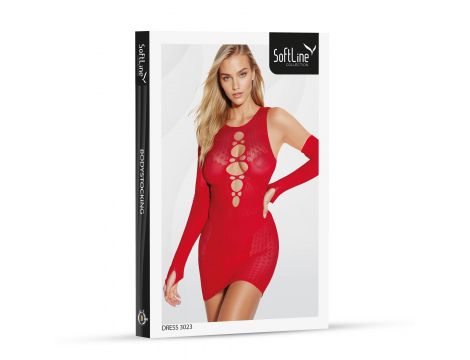 Dress 3023 red - 2