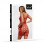Sukienka erotyczna czerwona siateczkowa SoftLine 3029 One size - 3