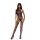 Bodystocking SoftLine Collection z kwiatowym wzorem czarny S/L