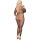 Zmysłowy bodystocking siateczkowy Netty SoftLine czarny plus size XL 3XL