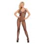 Bodystocking siatkowy z dużymi oczkami SoftLine czarny S/L - 2