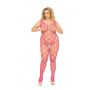 Bodystocking She cat plus size różowy XL 3XL SoftLine - 3