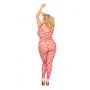 Bodystocking She cat plus size różowy XL 3XL SoftLine - 2