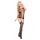 Bodystocking siateczkowy kwiatowy Floweret SoftLine czarny S/L