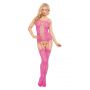 Bodystocking Floweret SoftLine Collection różowy S/L - 3