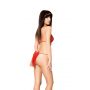 Erotyczne body Beth SoftLine czerwone S/M - 3
