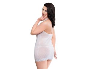 Koszulka nocna Tess Plus Size biała XL SoftLine Collection