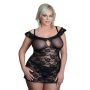 Koszulka koronkowa Veronica Plus Size SoftLine czarna XL - 2