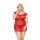 Koronkowa koszulka Veronica Plus Size czerwona 2XL