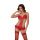 Koronkowe body erotyczne Orsola czerwone M/L SoftLine