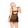 Seksowna koronkowa koszulka baby doll Bianca SoftLine czarna XL