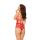 Body koronkowe Linda SoftLine Collection czerwone S/M