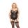 Gorset erotyczny Dafne SoftLine Collection czarny XL z stringami