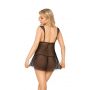 Rozkloszowana koszulka babydoll Cora SoftLine Collection czarny M/L - 3