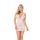 Babydoll Bridget SoftLine biały S/M z cyrkoniami