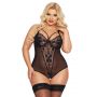 Erotyczne body koronkowe Amanda SoftLine czarny 3XL - 2