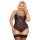 Erotyczne body koronkowe Amanda SoftLine czarny 3XL