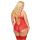 Koronkowe body erotyczne Amanda czerwone 3XL SoftLine