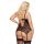 Gorset erotyczny Jessica wet look czarny XL SoftLine