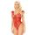 Koronkowe body erotyczne Leila czerwone M/L