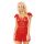 Koronkowa babydoll Amelia SoftLine czerwona S/M