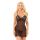 Koronkowa koszulka babydoll Alice SoftLine czarna S/M