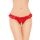 Stringi koronkowe SoftLine Collection czerwone S/L