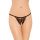 Stringi koronkowe z wycięciem w kroku SoftLine 2307 czarne S/L